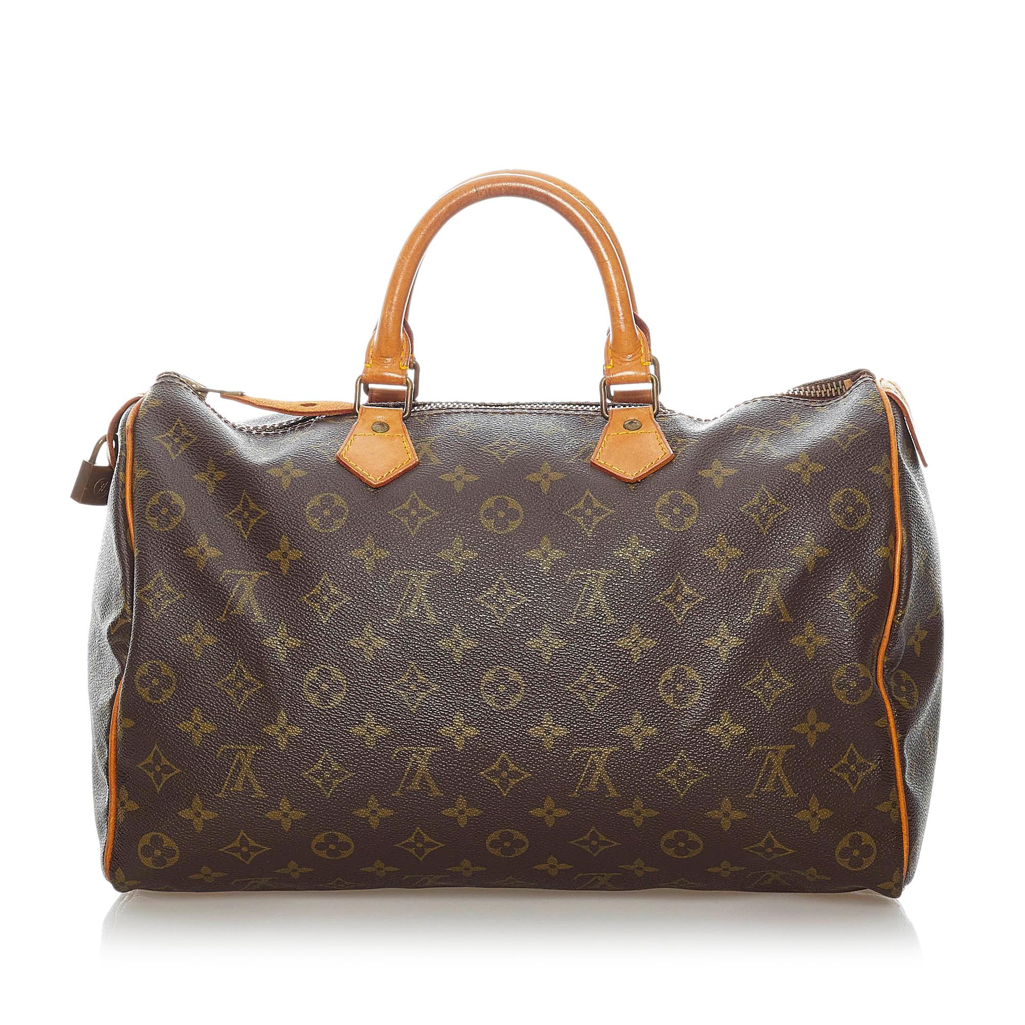 Louis Vuitton Monogram Speedy 35 (SHG-30847)