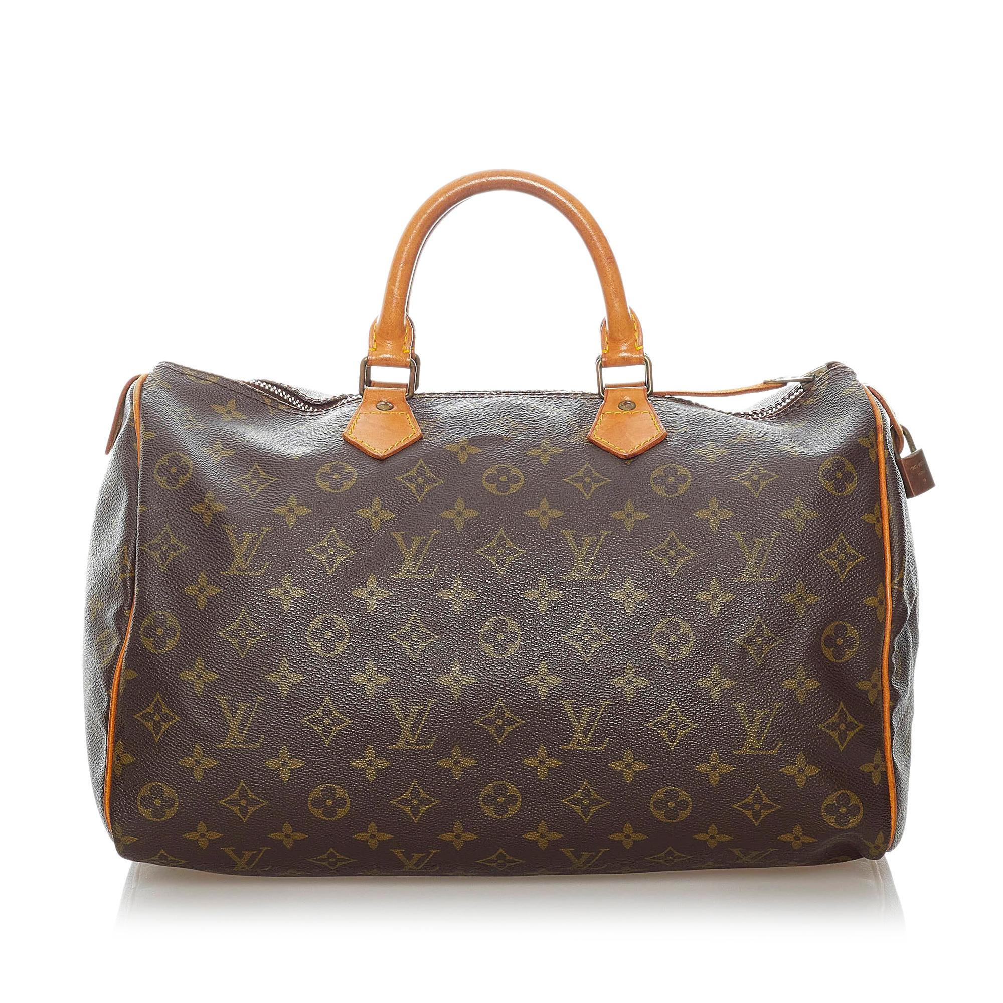 Louis Vuitton Monogram Speedy 35 (SHG-30847)