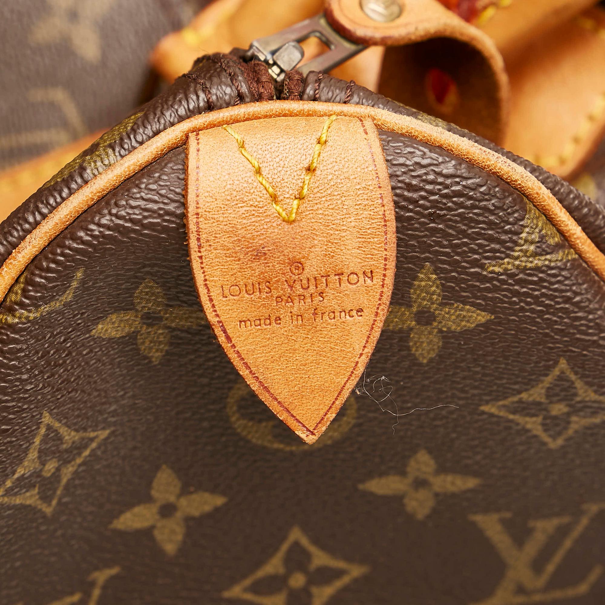 Louis Vuitton Monogram Speedy 35 (SHG-30847)