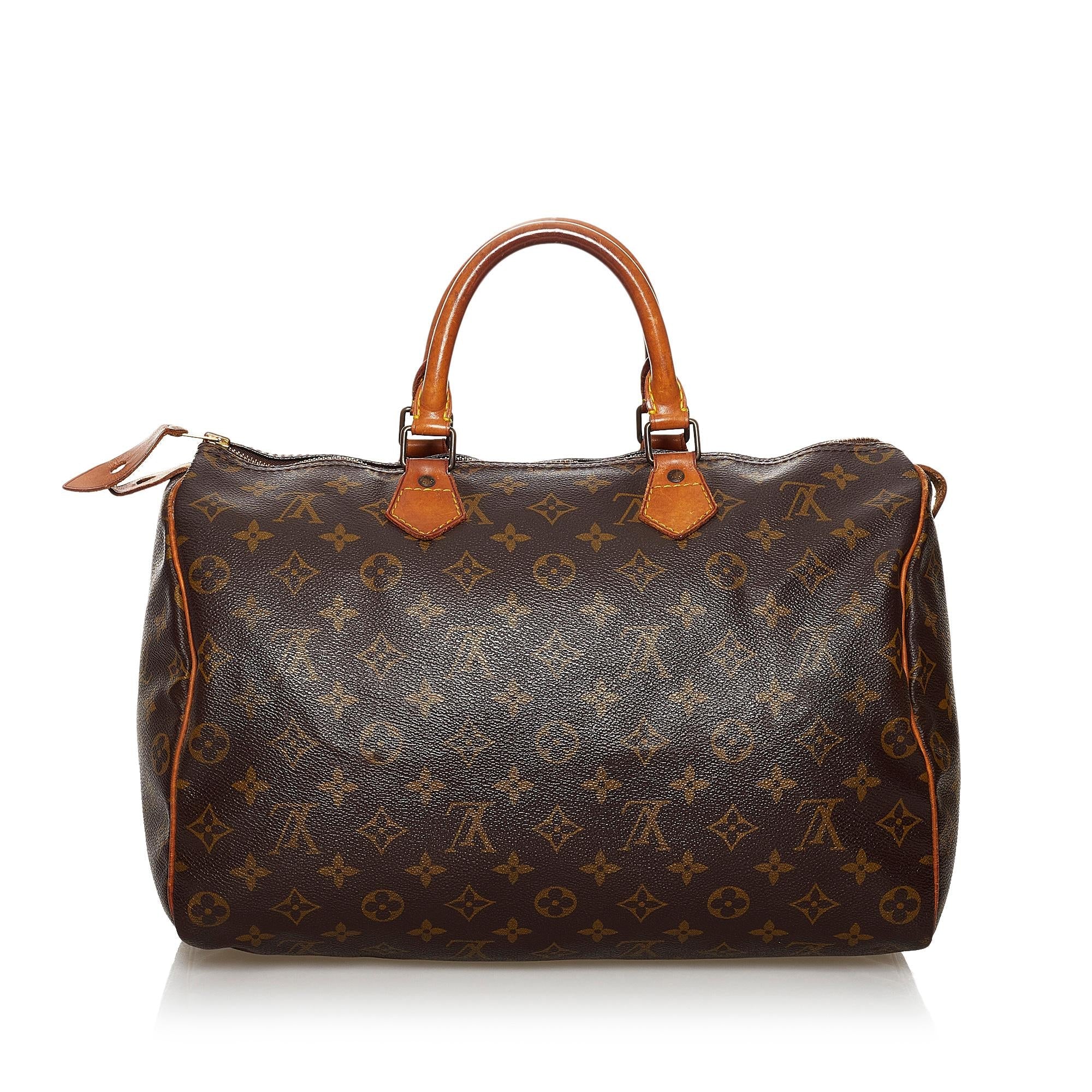 Louis Vuitton Monogram Speedy 35 (SHG-30986)