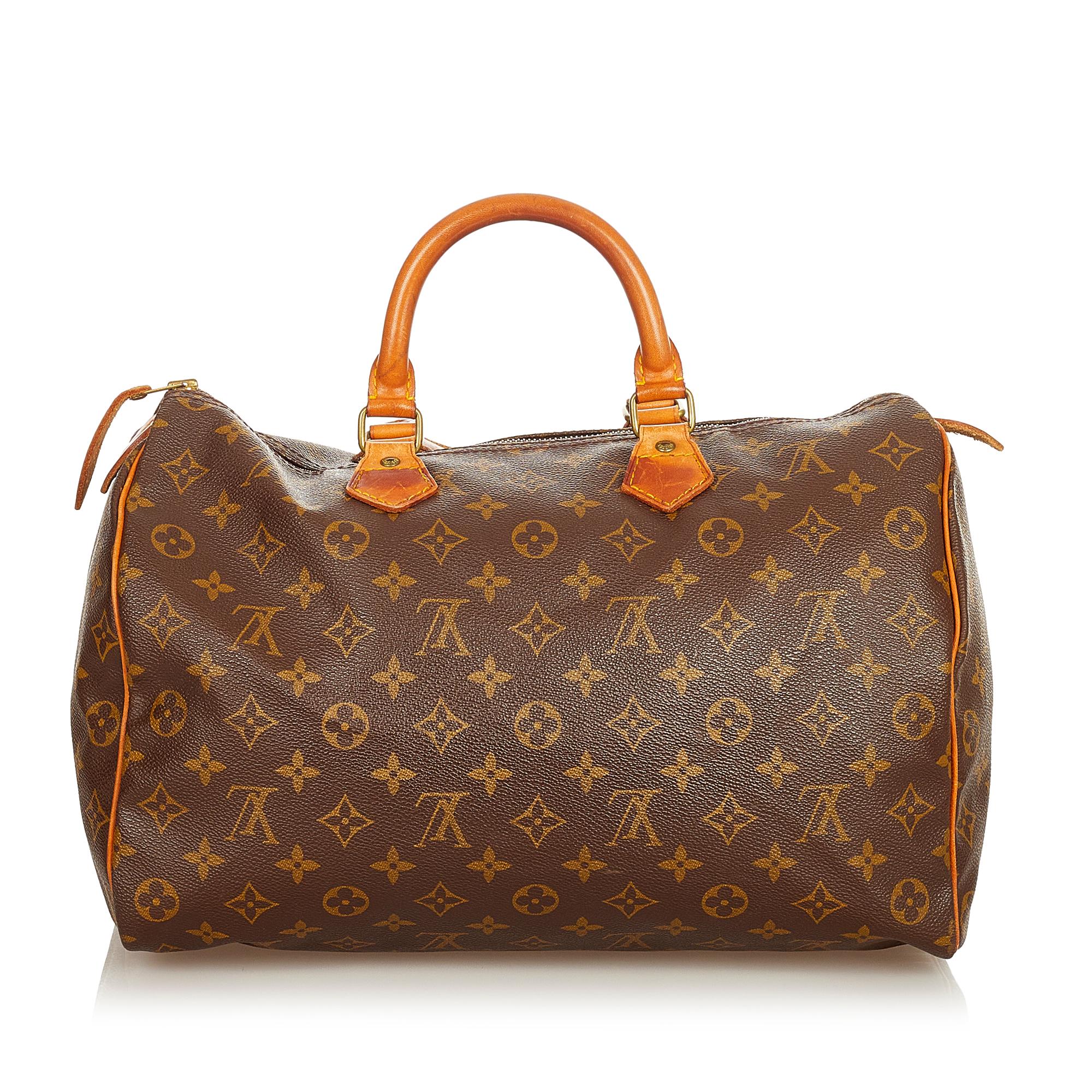Louis Vuitton Monogram Speedy 35 (SHG-32561)