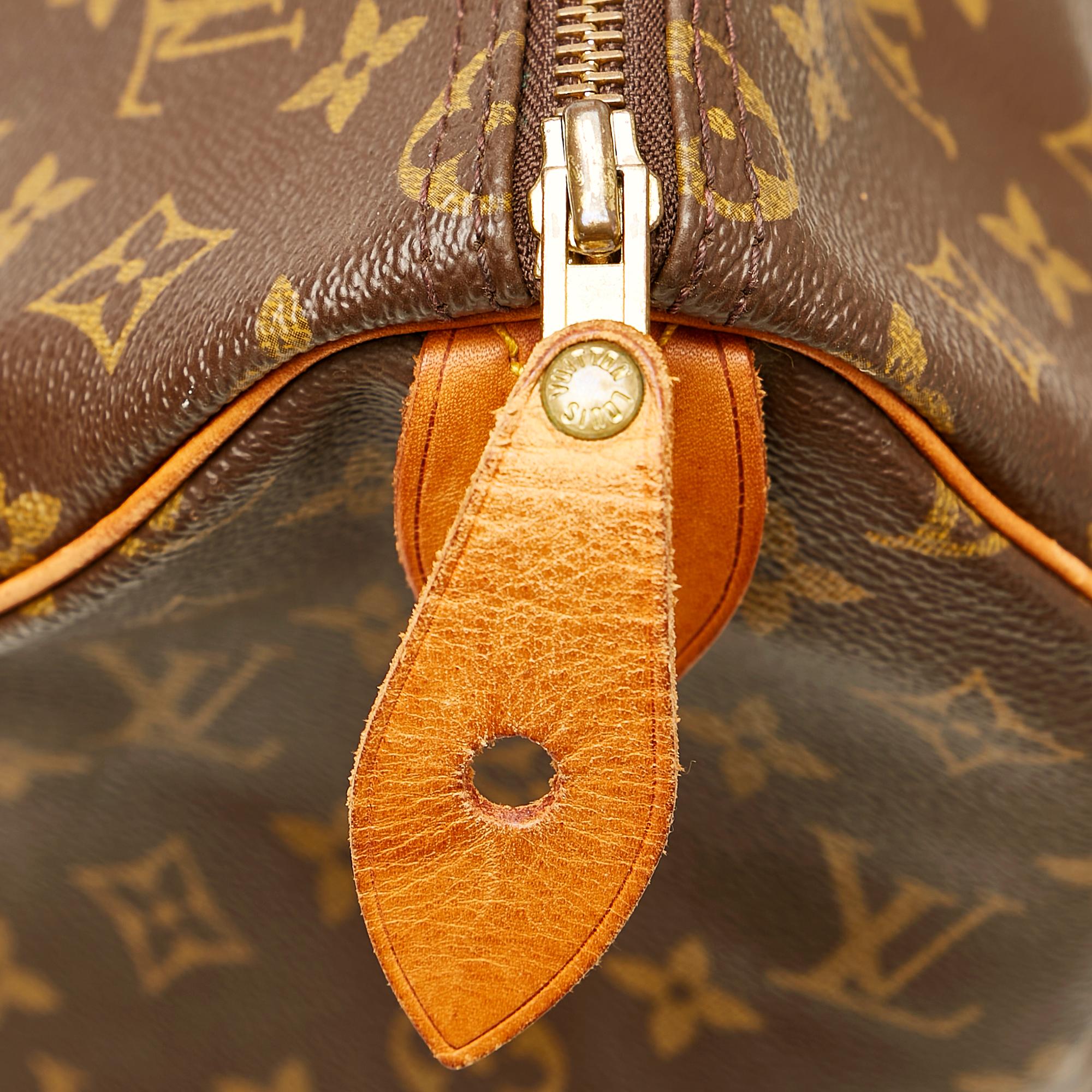Louis Vuitton Monogram Speedy 35 (SHG-32561)