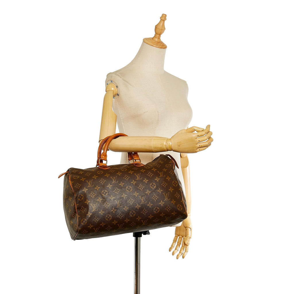 Louis Vuitton Monogram Speedy 35 (SHG-32561)