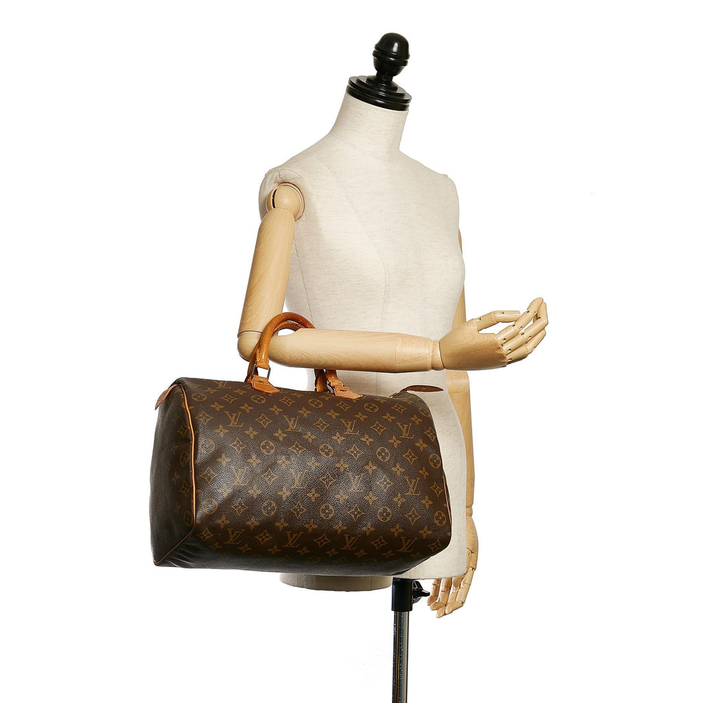 Louis Vuitton Monogram Speedy 35 (SHG-34706)