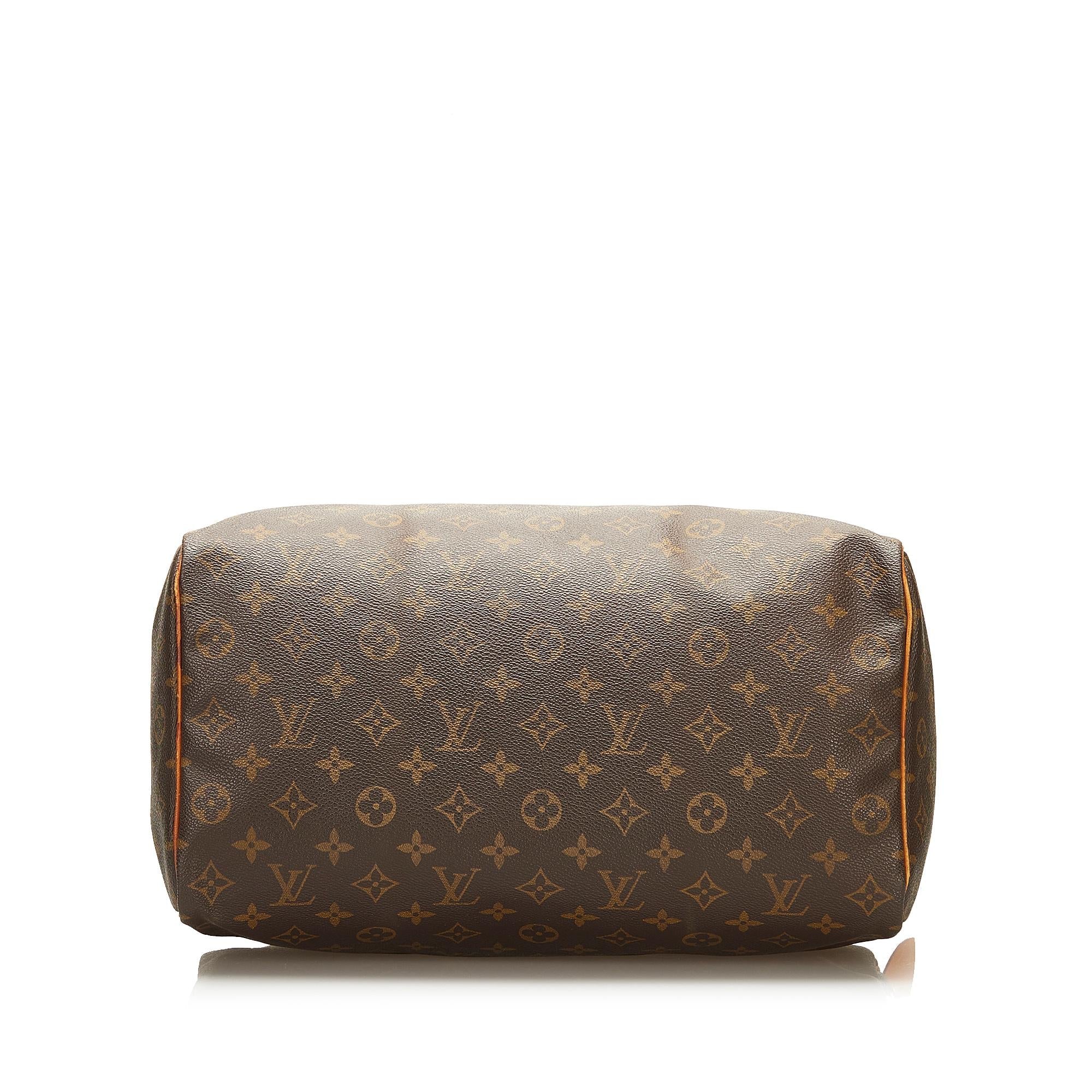Louis Vuitton Monogram Speedy 35 (SHG-35143)