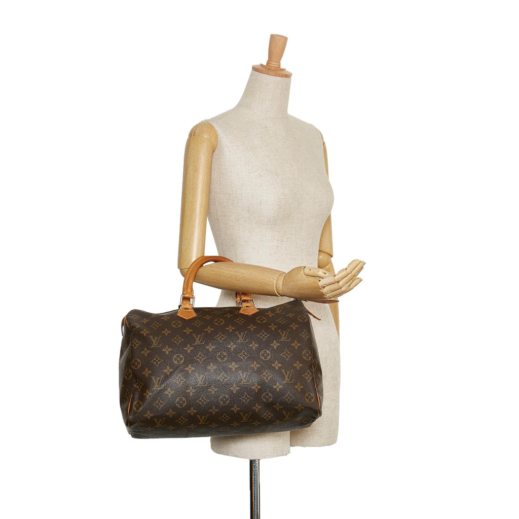 Louis Vuitton Monogram Speedy 35 (SHG-35143)