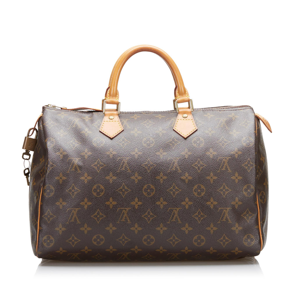 Louis Vuitton Monogram Speedy 35 (SHG-35293)