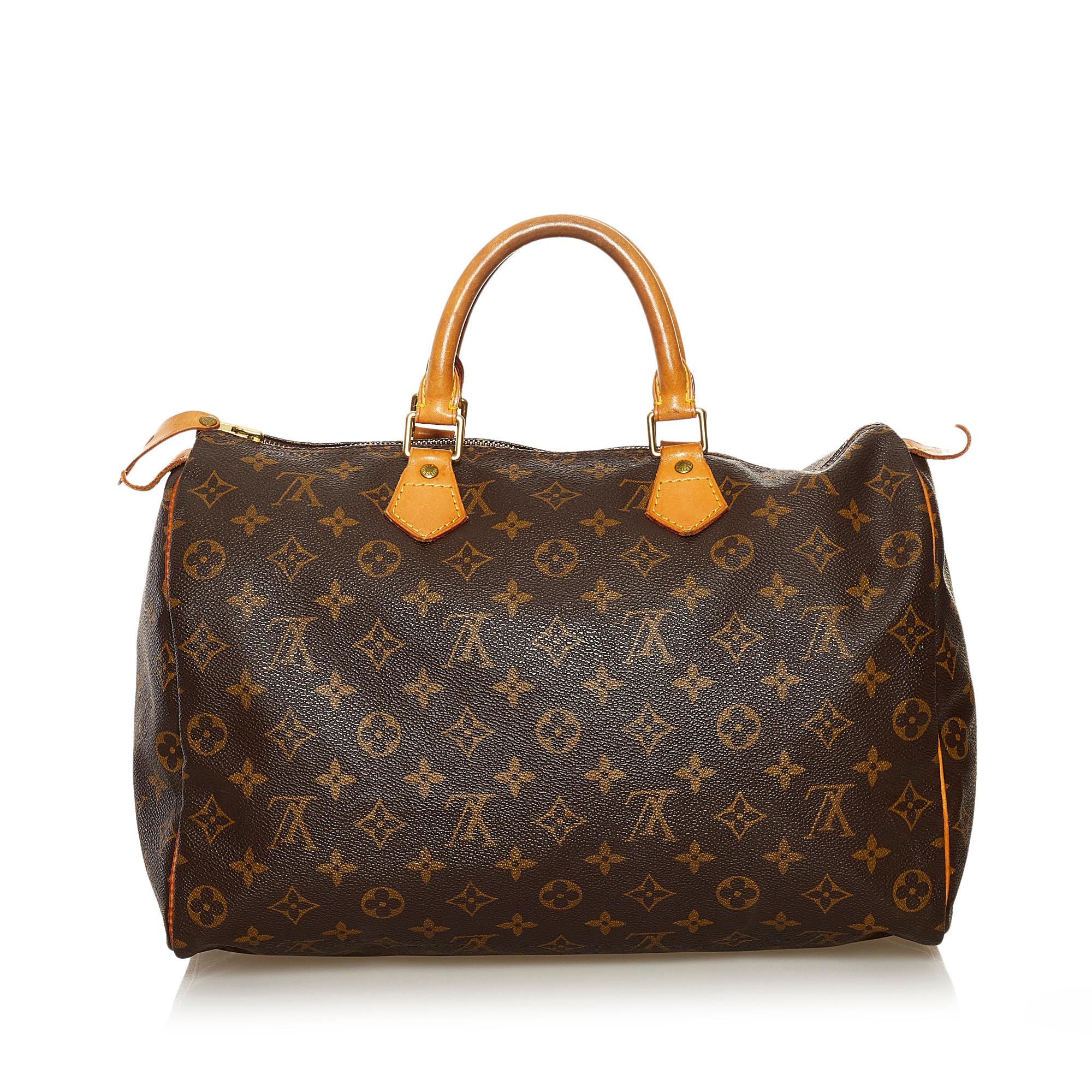 Louis Vuitton Monogram Speedy 35 (SHG-35203)