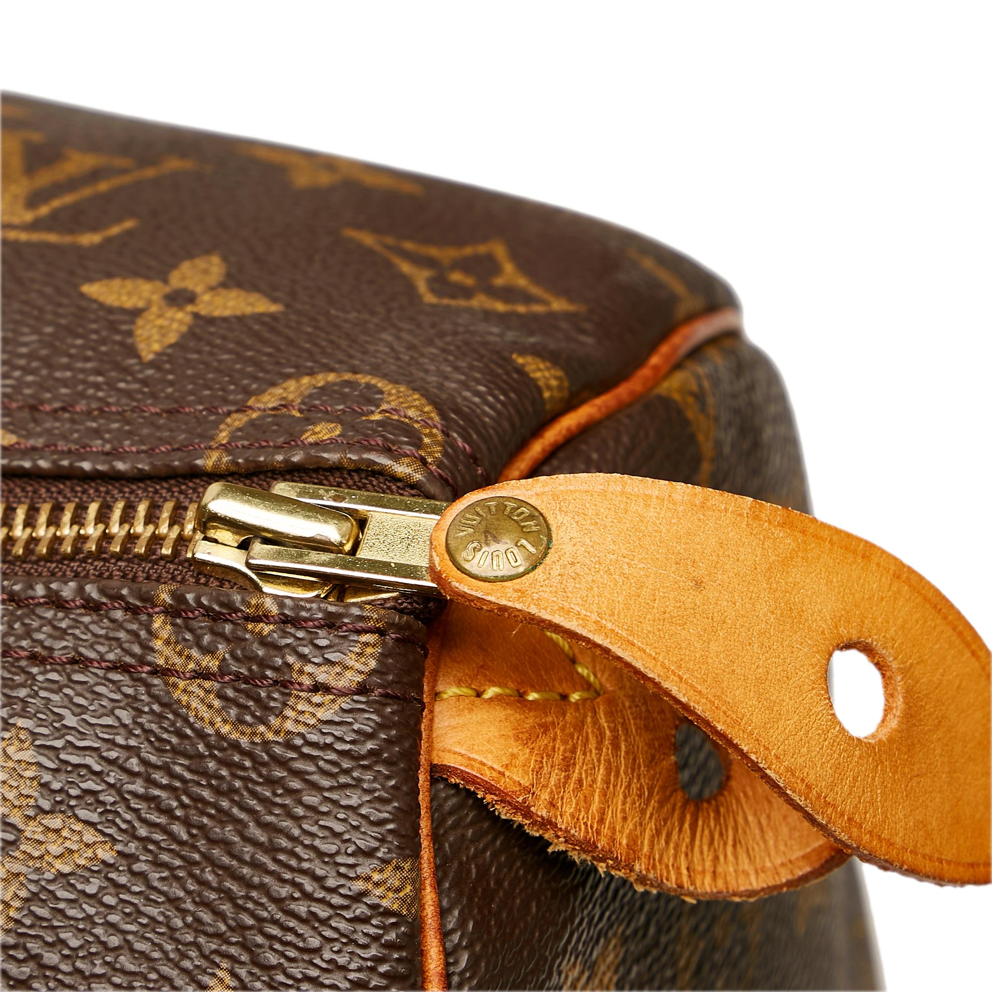 Louis Vuitton Monogram Speedy 35 (SHG-35203)