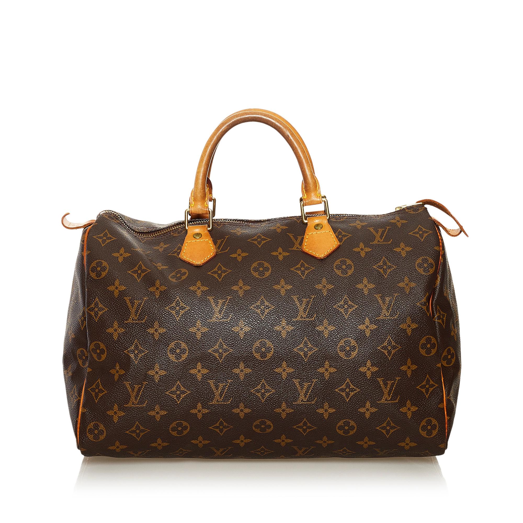 Louis Vuitton Monogram Speedy 35 (SHG-35203)