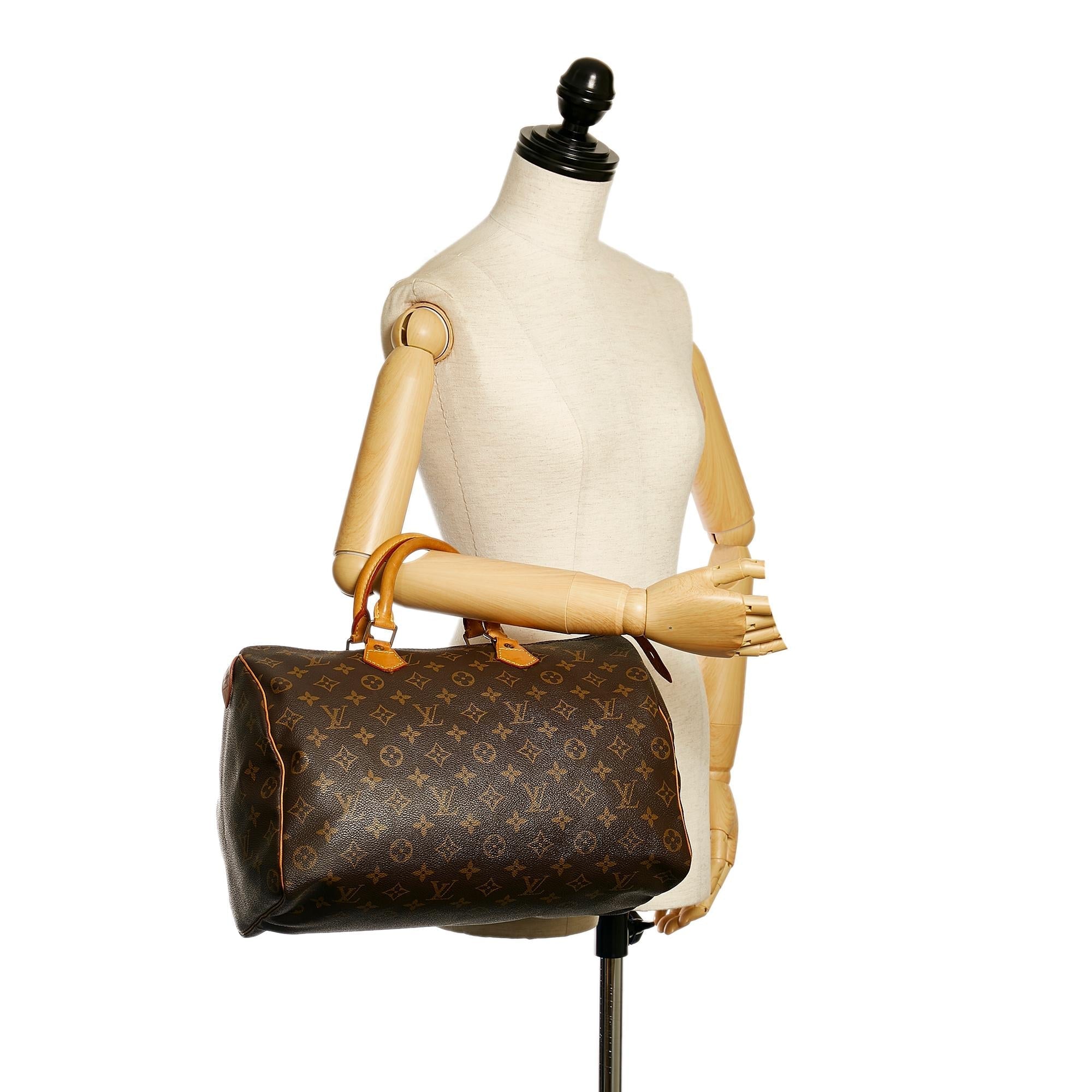 Louis Vuitton Monogram Speedy 35 (SHG-35552)
