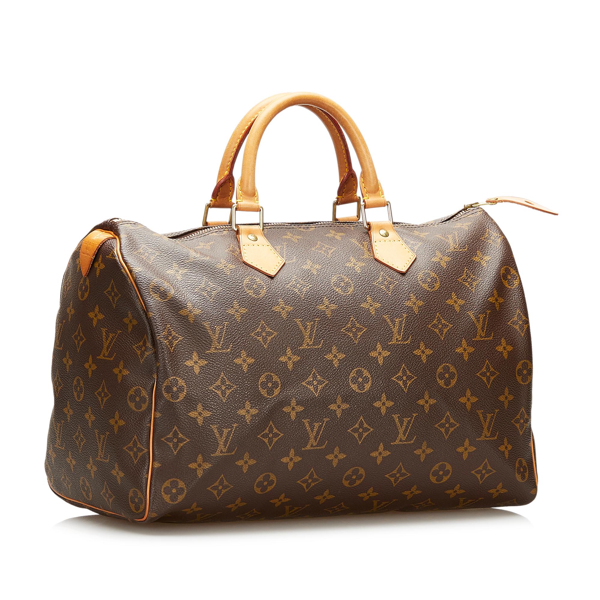 Louis Vuitton Monogram Speedy 35 (SHG-35645)