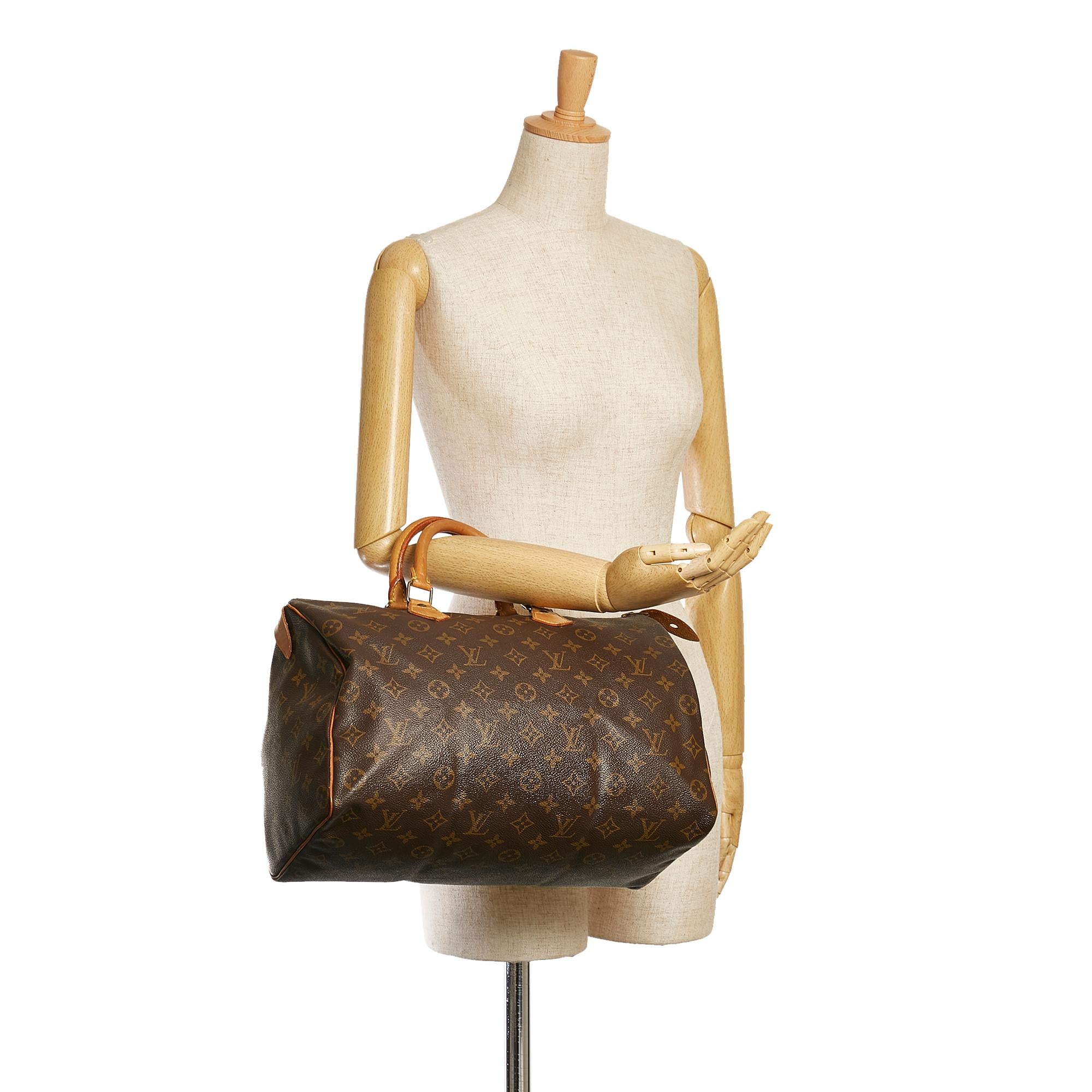 Louis Vuitton Monogram Speedy 35 (SHG-36749)