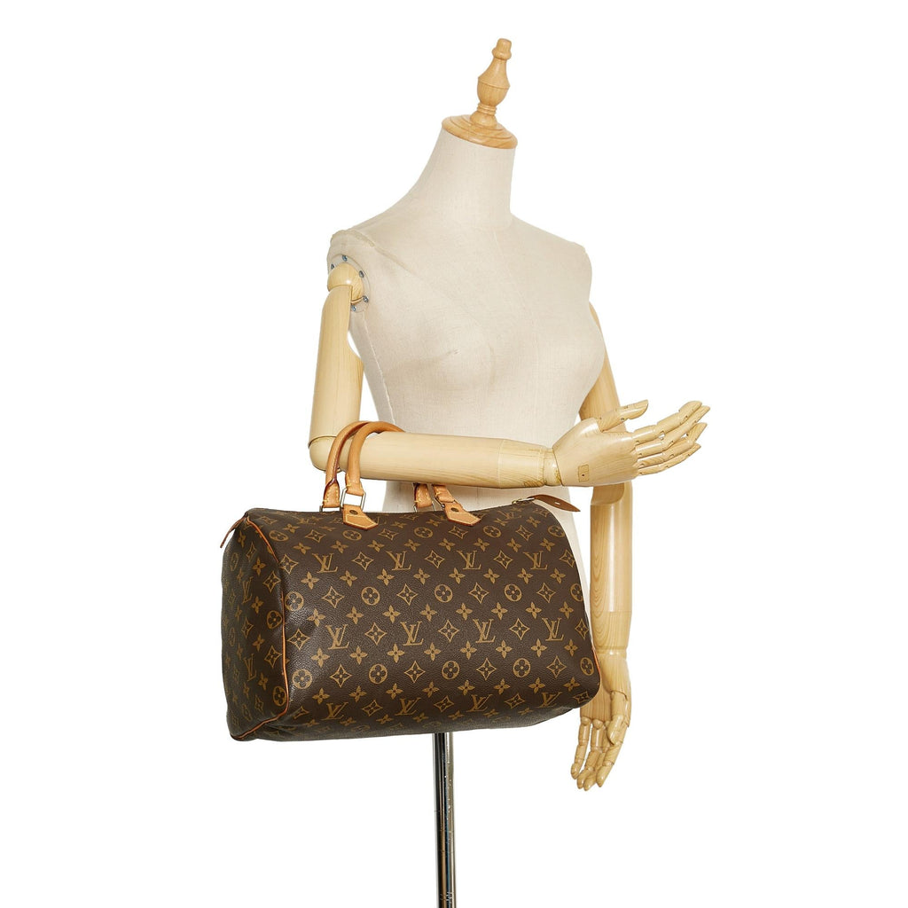 Louis Vuitton Monogram Speedy 35 (SHG-36868)