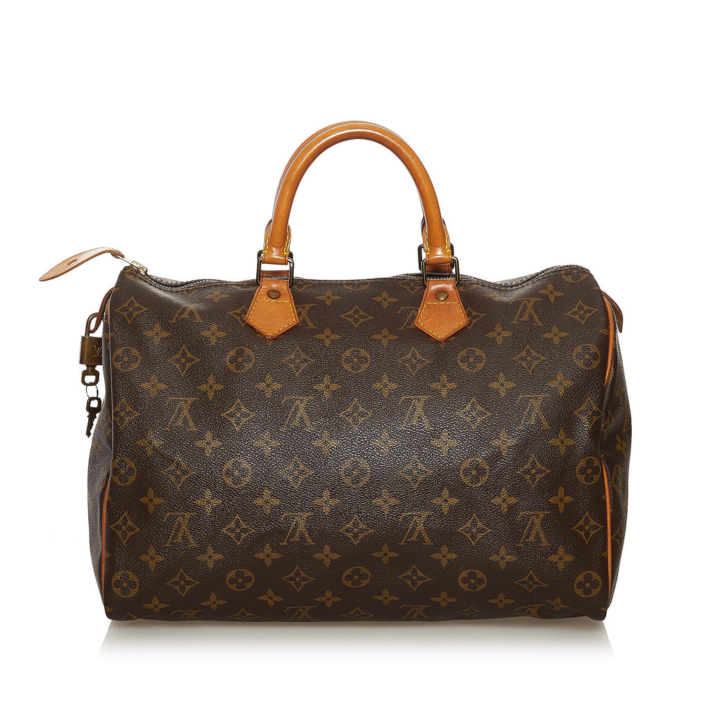 Louis Vuitton Monogram Speedy 35 (SHG-37262)