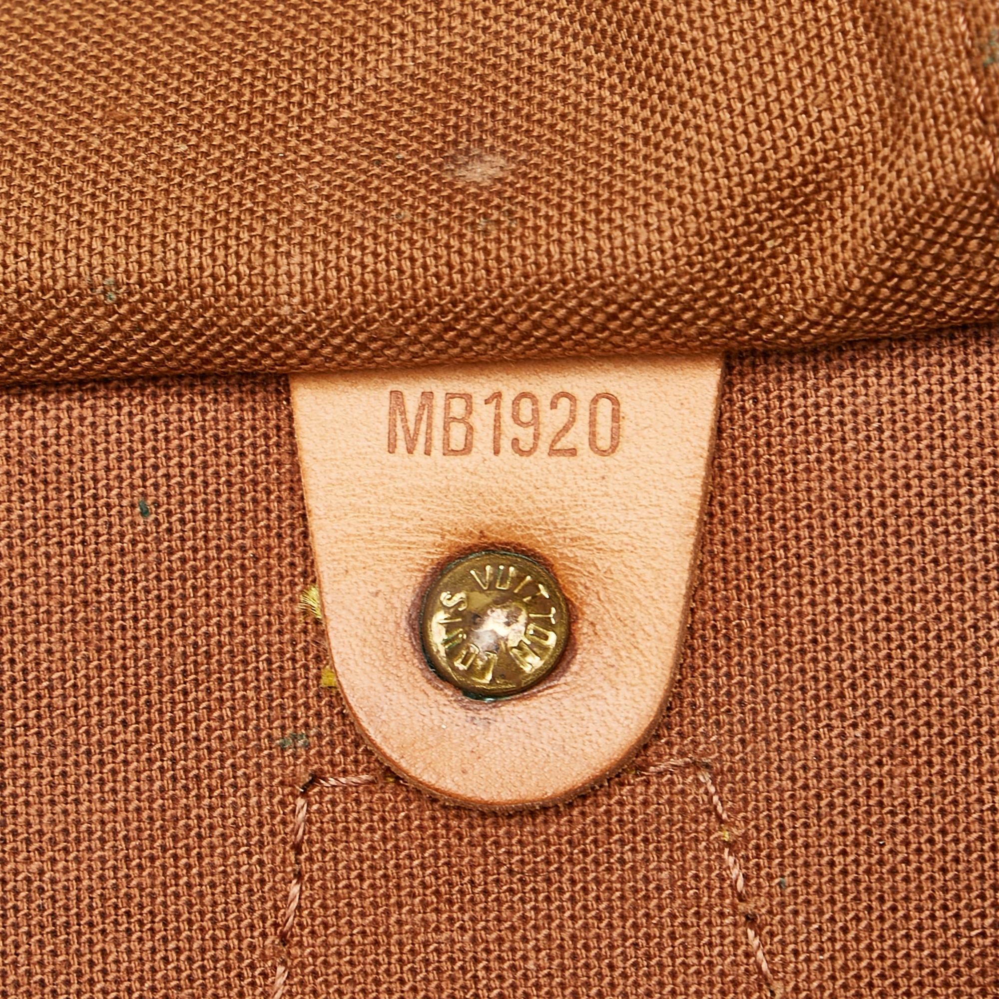 Louis Vuitton Monogram Speedy 35 (SHG-37262)