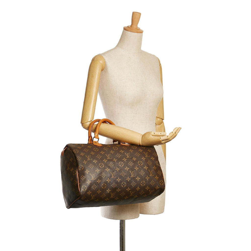 Louis Vuitton Monogram Speedy 35 (SHG-37262)