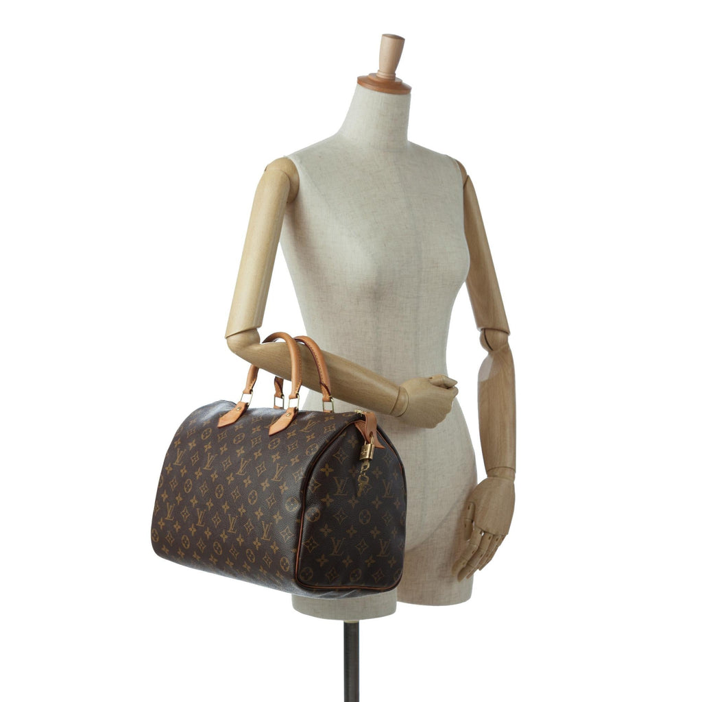 Louis Vuitton Monogram Speedy 35 (SHG-7bC4dF)