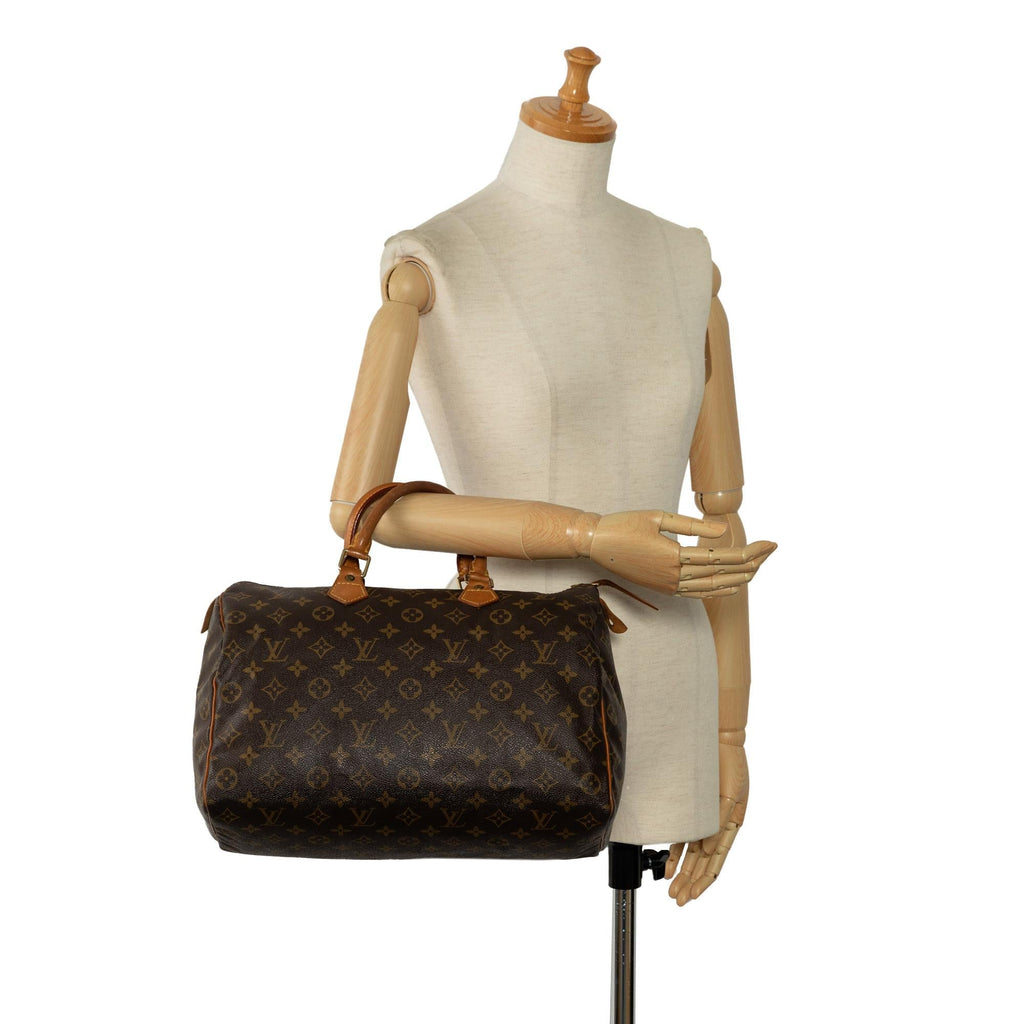 Louis Vuitton Monogram Speedy 35 (SHG-dueWRI)