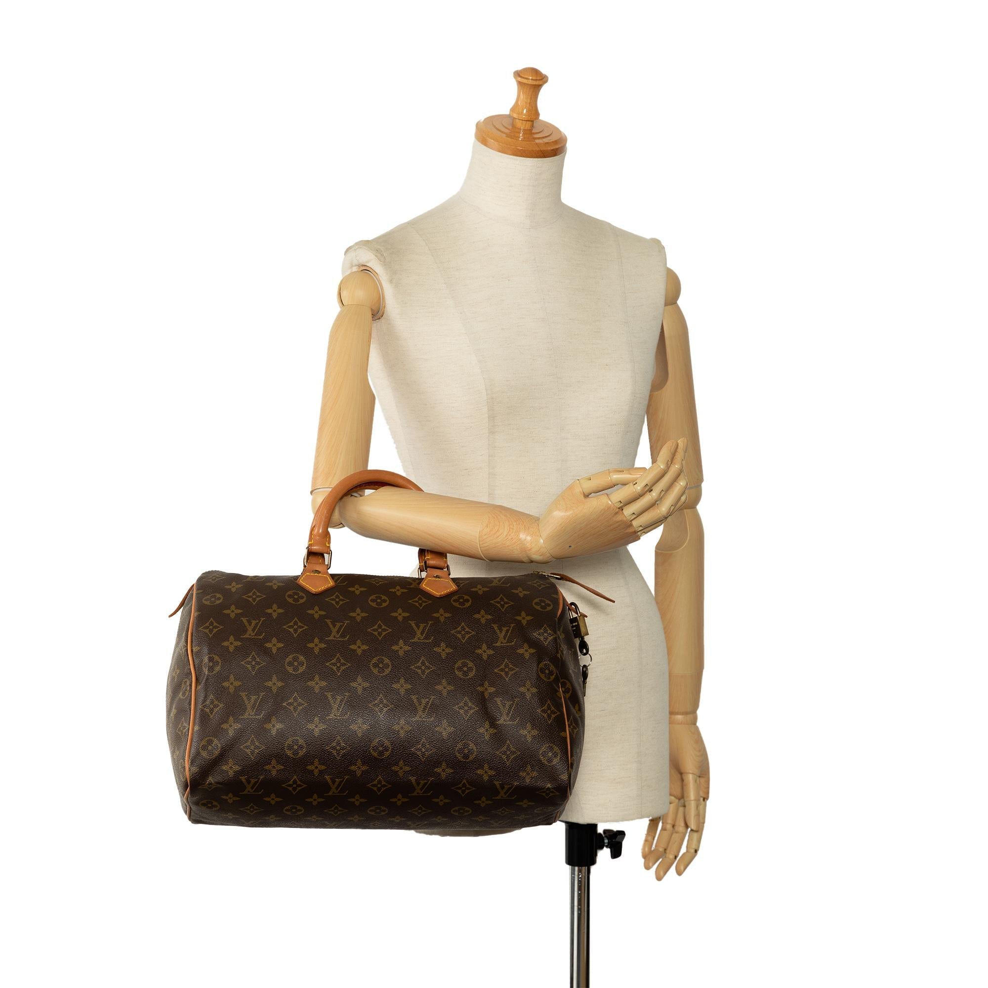 Louis Vuitton Monogram Speedy 35 (SHG-Uab37u)