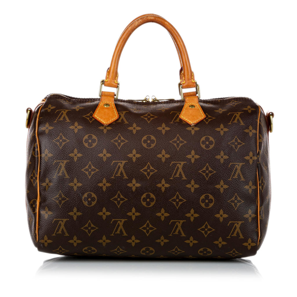 Louis Vuitton Monogram Speedy Bandouliere 30 (SHG-30442)