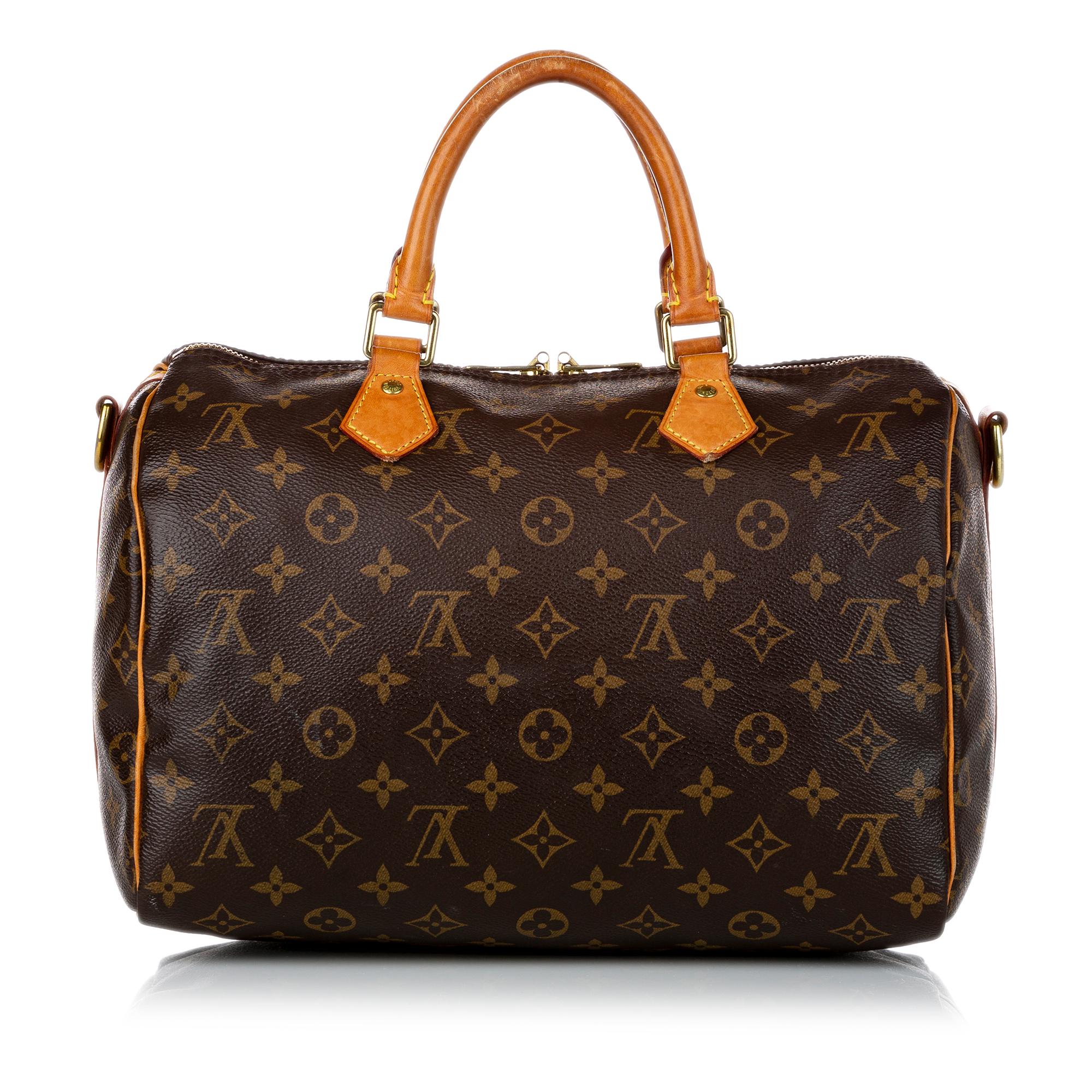 Louis Vuitton Monogram Speedy Bandouliere 30 (SHG-30442)