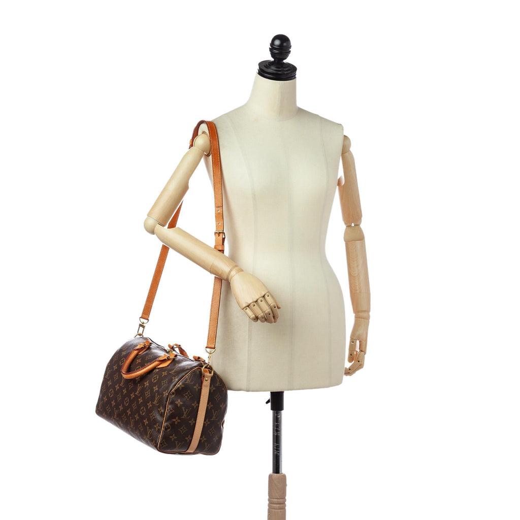 Louis Vuitton Monogram Speedy Bandouliere 30 (SHG-30442)