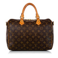 Louis Vuitton Monogram Speedy Bandouliere 30 (SHG-30442)
