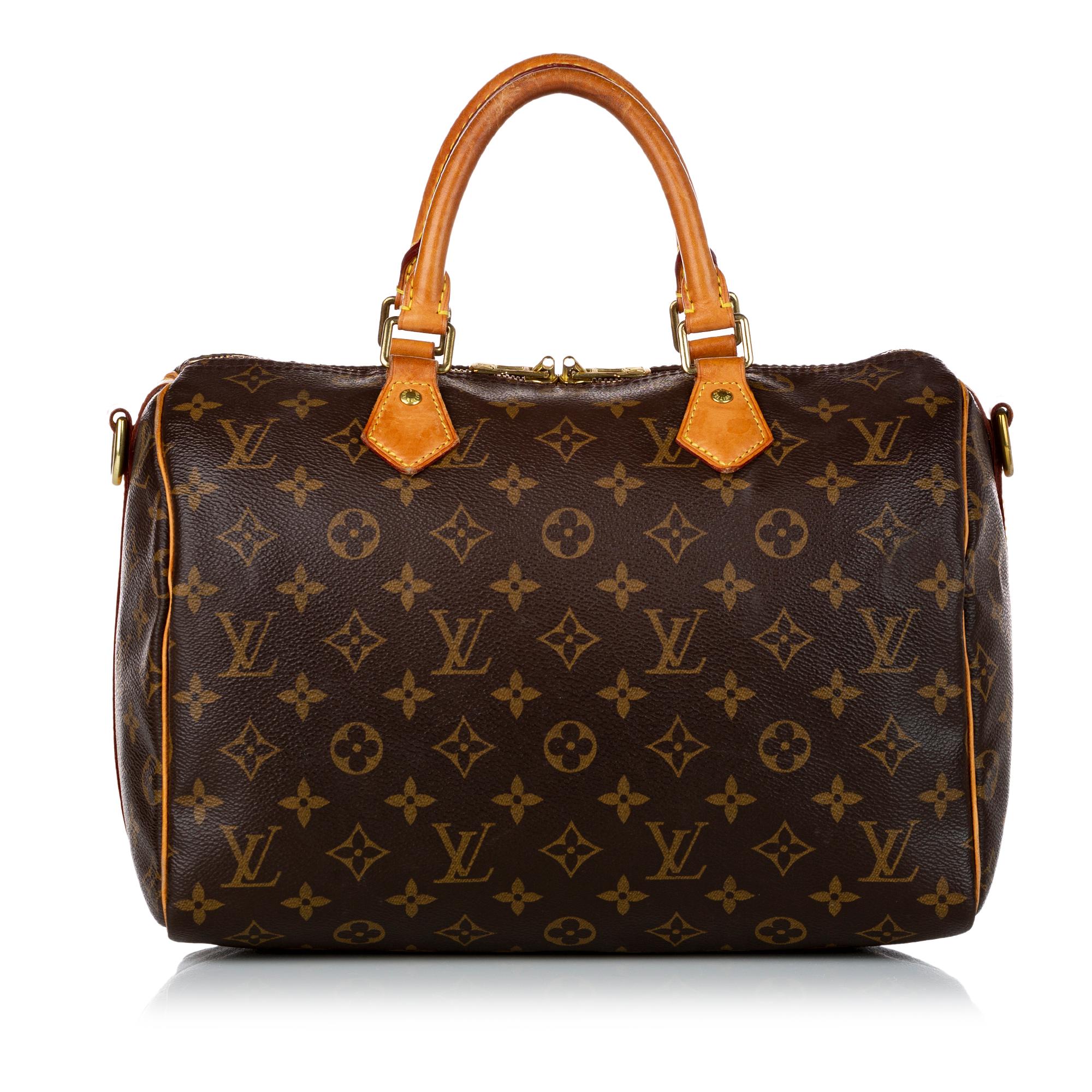 Louis Vuitton Monogram Speedy Bandouliere 30 (SHG-30442)