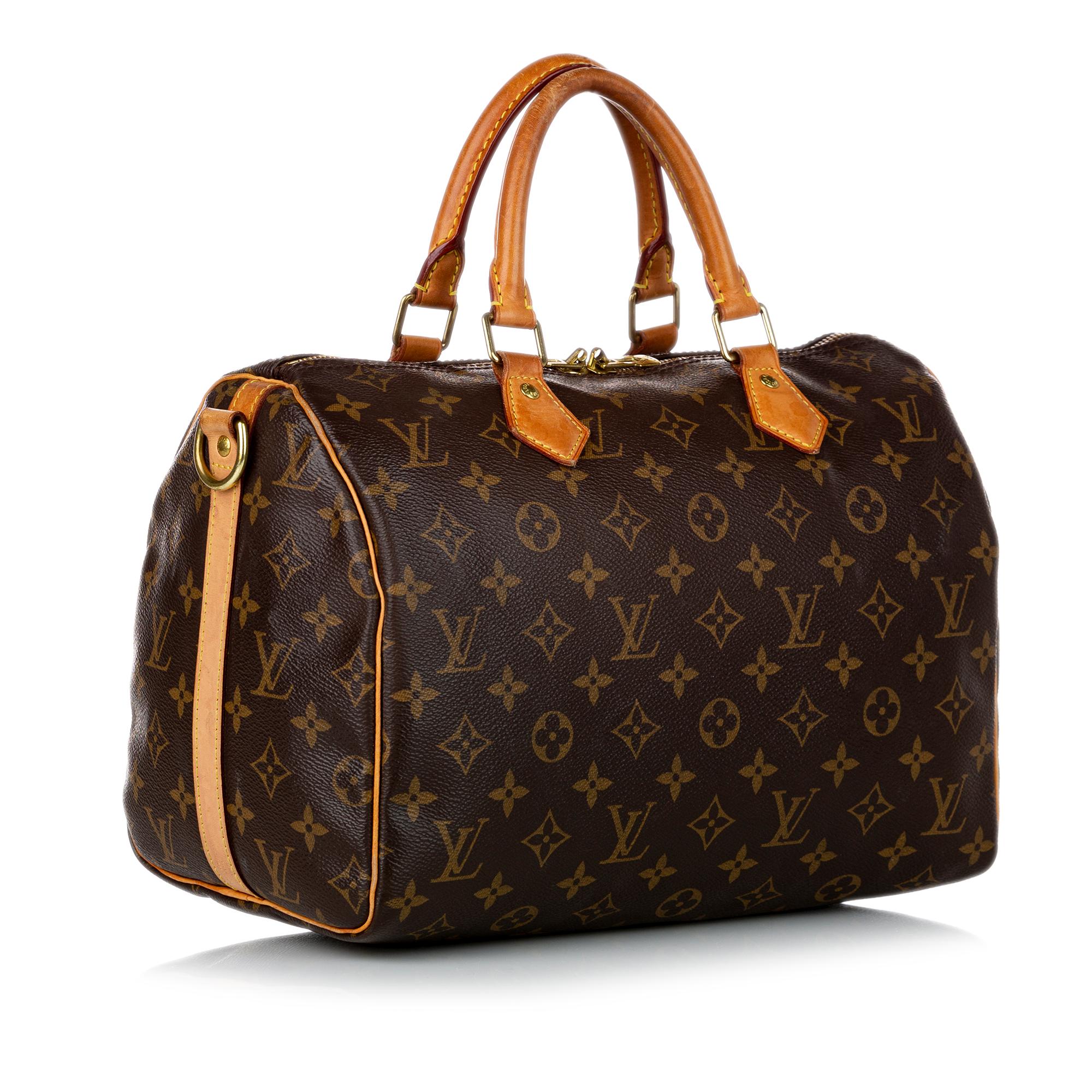 Louis Vuitton Monogram Speedy Bandouliere 30 (SHG-30442)