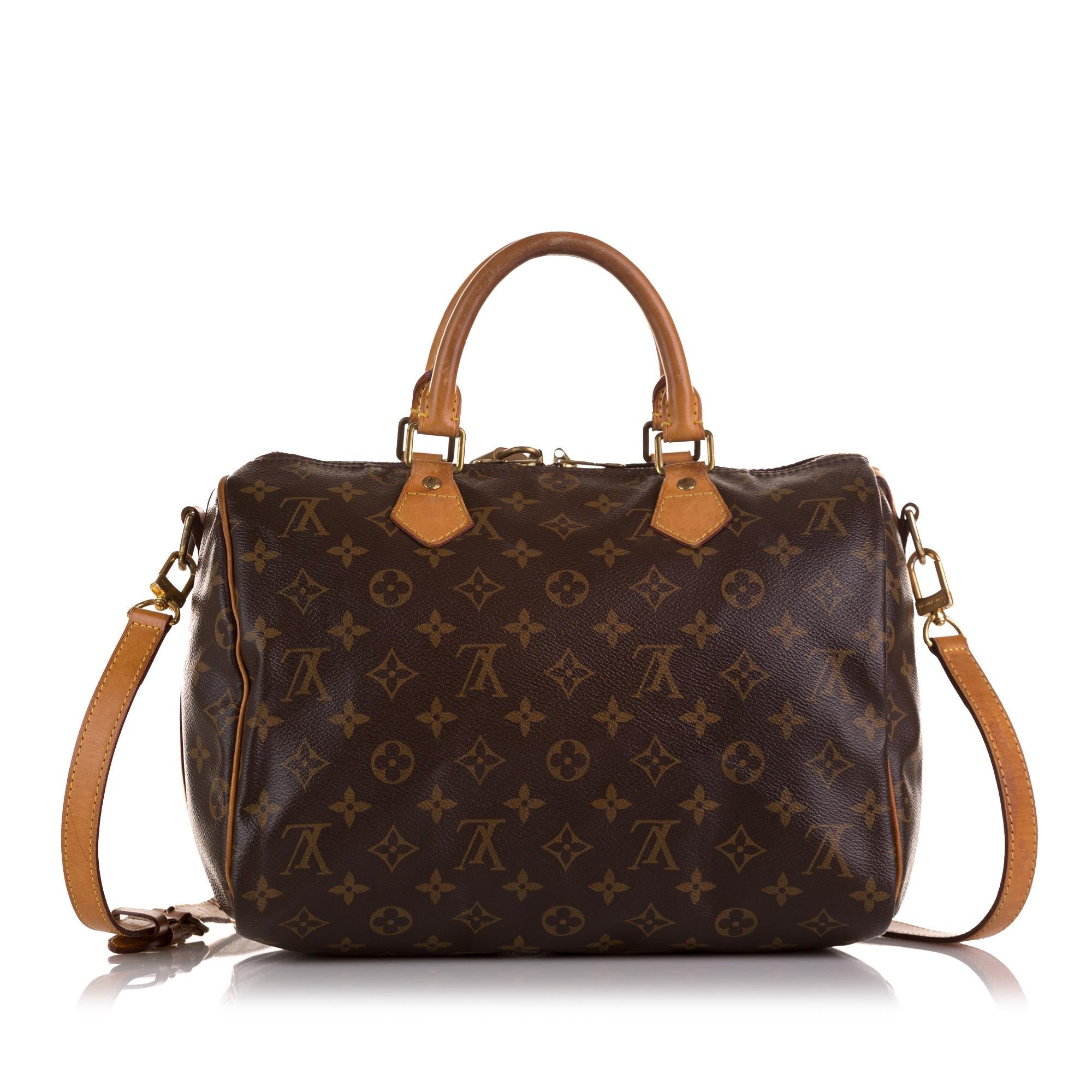 Louis Vuitton Monogram Speedy Bandouliere 30 (SHG-FM2NTm)
