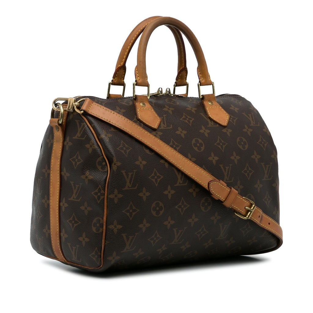 Louis Vuitton Monogram Speedy Bandouliere 30 (SHG-pqCYm0)