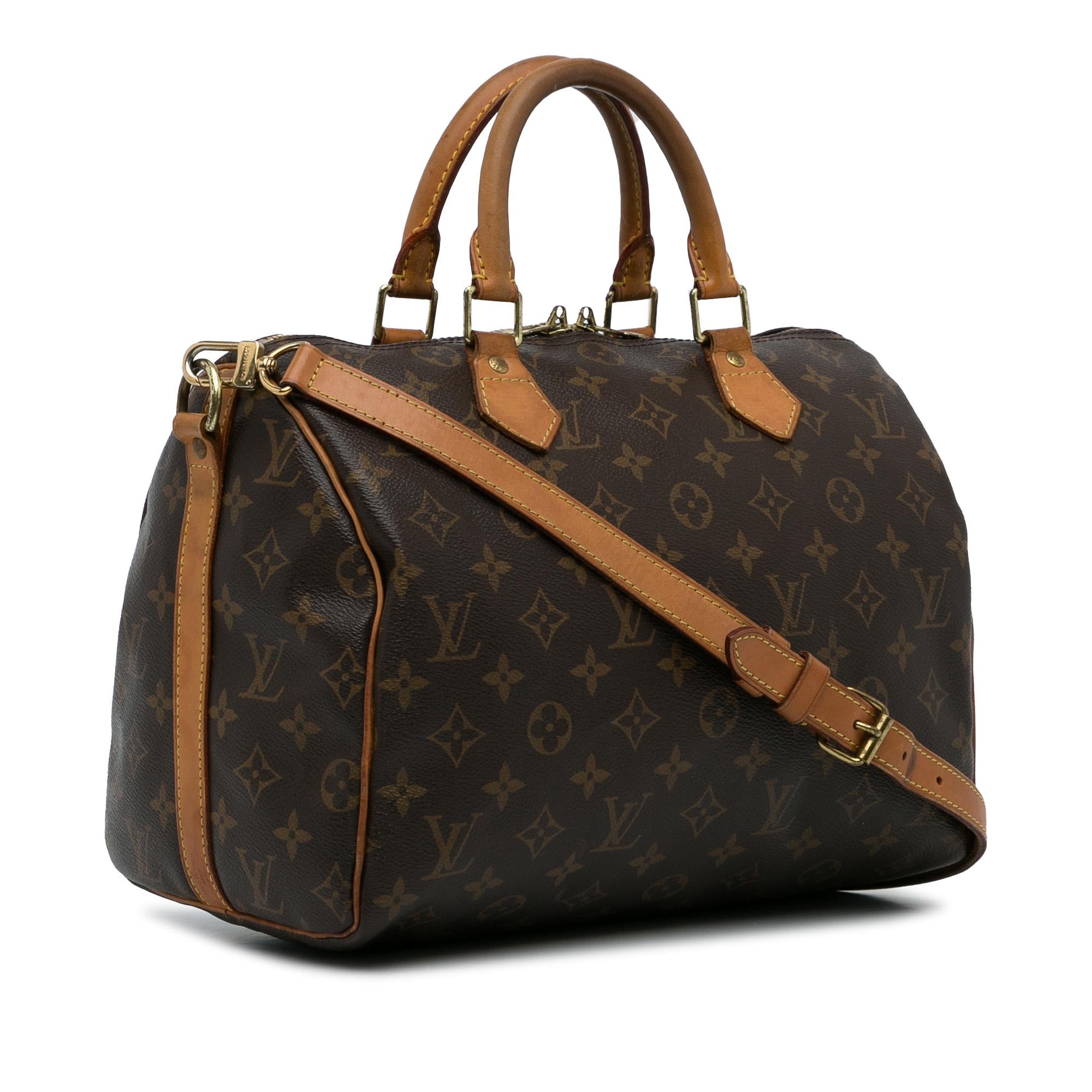 Louis Vuitton Monogram Speedy Bandouliere 30 (SHG-pqCYm0)