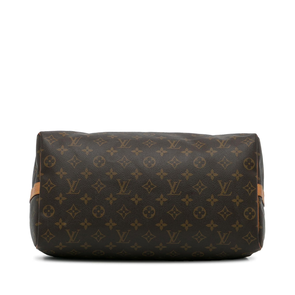 Louis Vuitton Monogram Speedy Bandouliere 35 (SHG-304d3l)