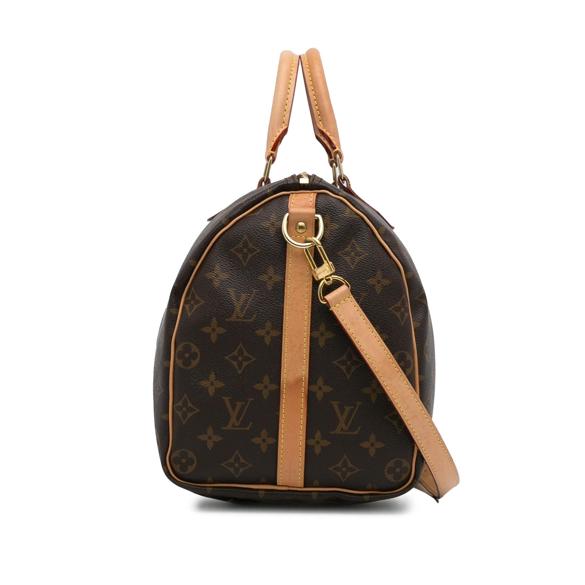 Louis Vuitton Monogram Speedy Bandouliere 35 (SHG-8GGbtI)