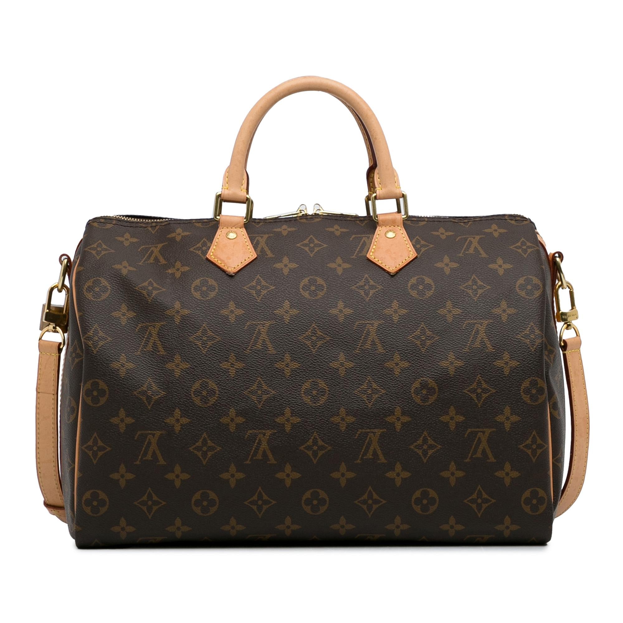 Louis Vuitton Monogram Speedy Bandouliere 35 (SHG-8GGbtI)