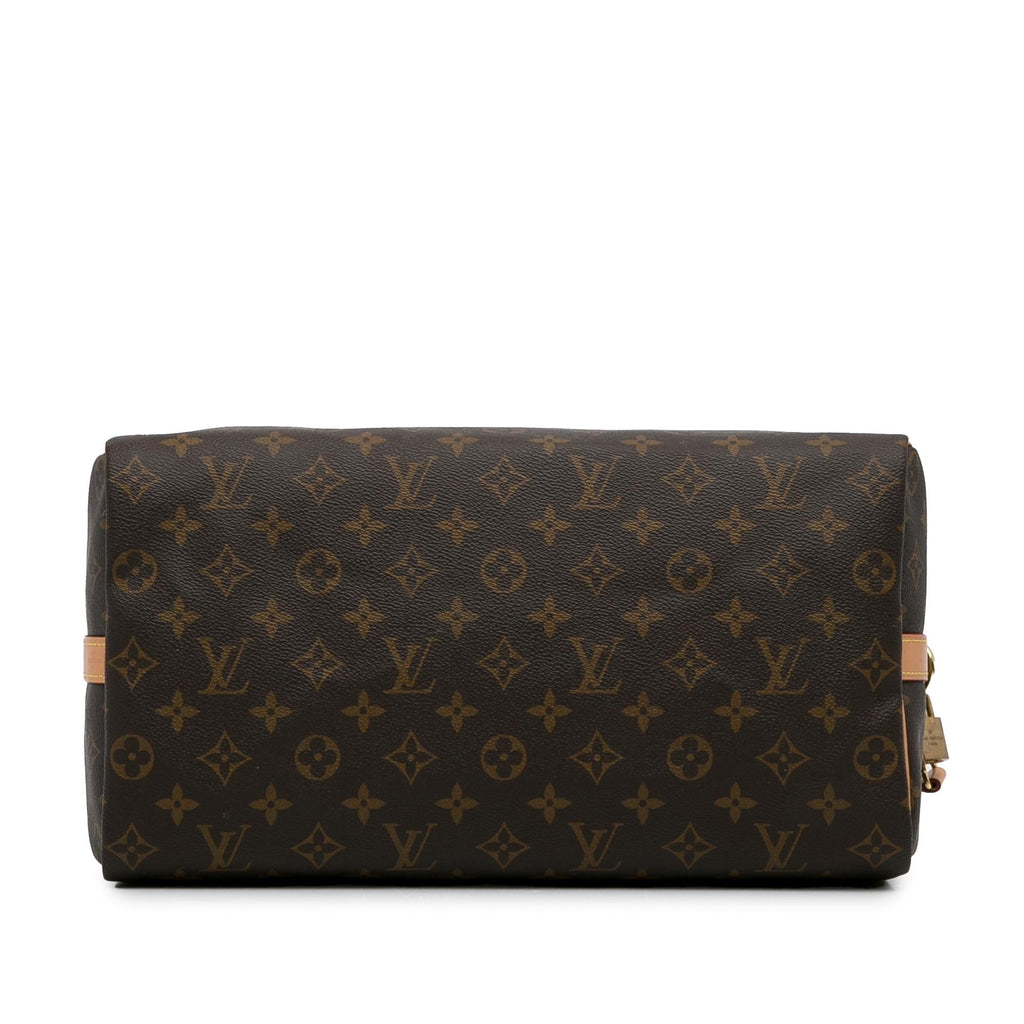 Louis Vuitton Monogram Speedy Bandouliere 35 (SHG-8GGbtI)