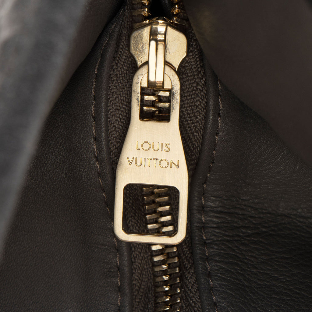 Louis Vuitton Monogram Embossed Suede Python Wish Bag