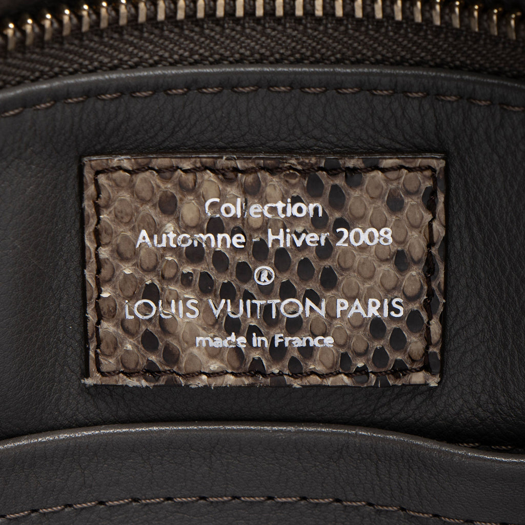 Louis Vuitton Monogram Embossed Suede Python Wish Bag