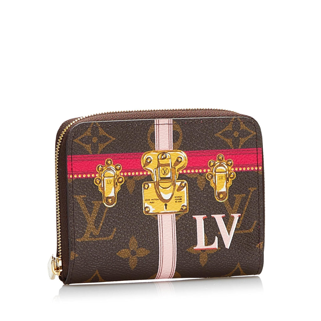 Louis Vuitton Monogram Summer Trunks Zippy Coin Purse (SHG-36924)