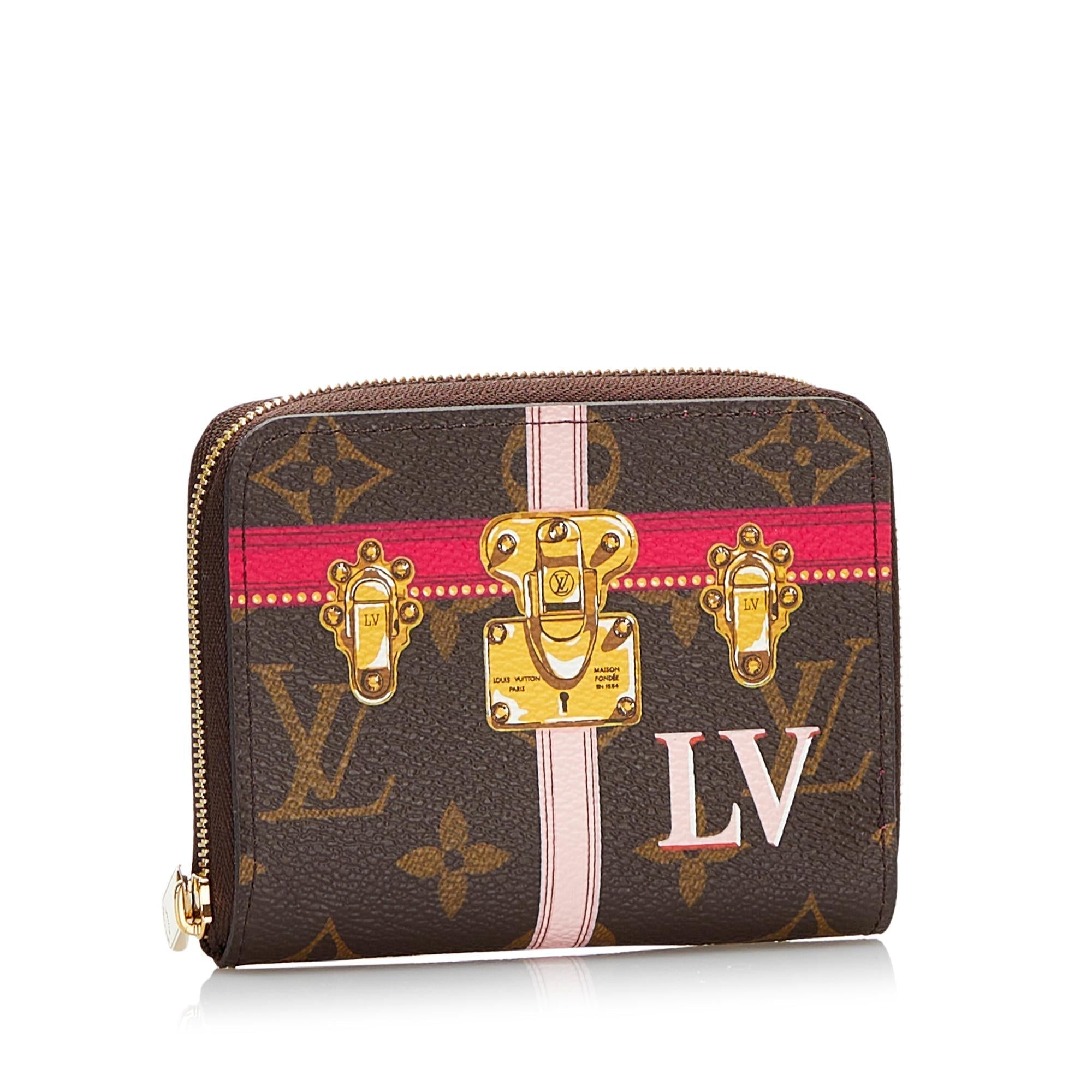 Louis Vuitton Monogram Summer Trunks Zippy Coin Purse (SHG-36924)