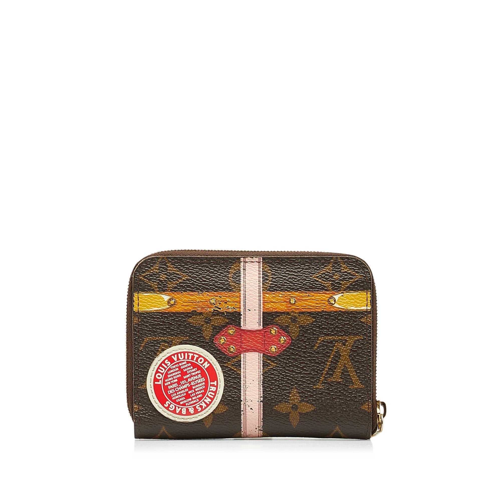 Louis Vuitton Monogram Summer Trunks Zippy Coin Purse (SHG-A4yp0h)