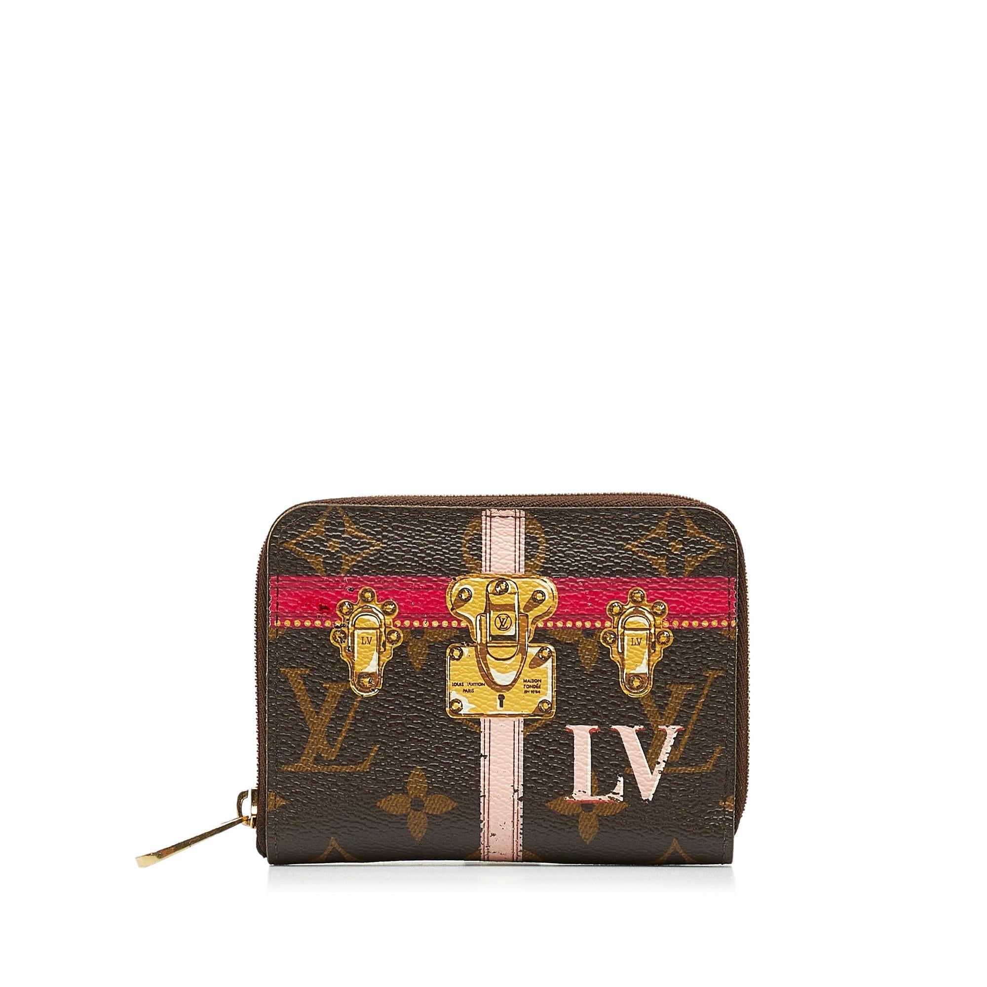 Louis Vuitton Monogram Summer Trunks Zippy Coin Purse (SHG-A4yp0h)
