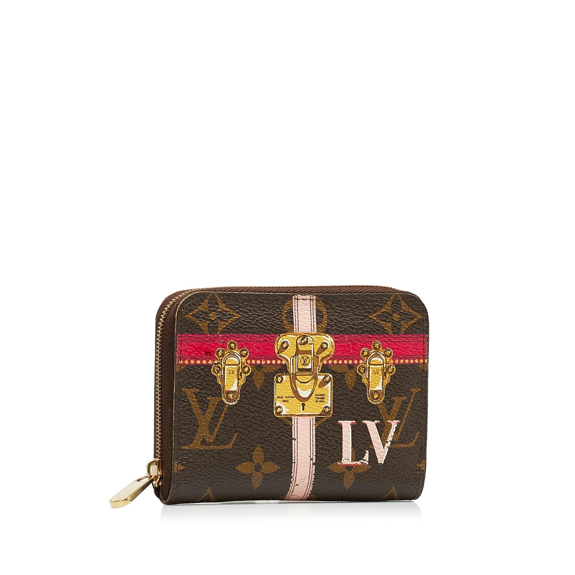 Louis Vuitton Monogram Summer Trunks Zippy Coin Purse (SHG-A4yp0h)