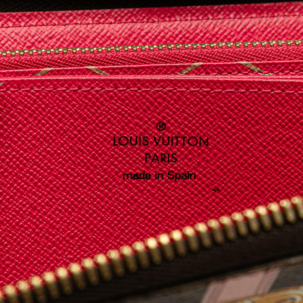 Louis Vuitton Monogram Summer Trunks Zippy Long Wallet (SHG-FjbwDg)
