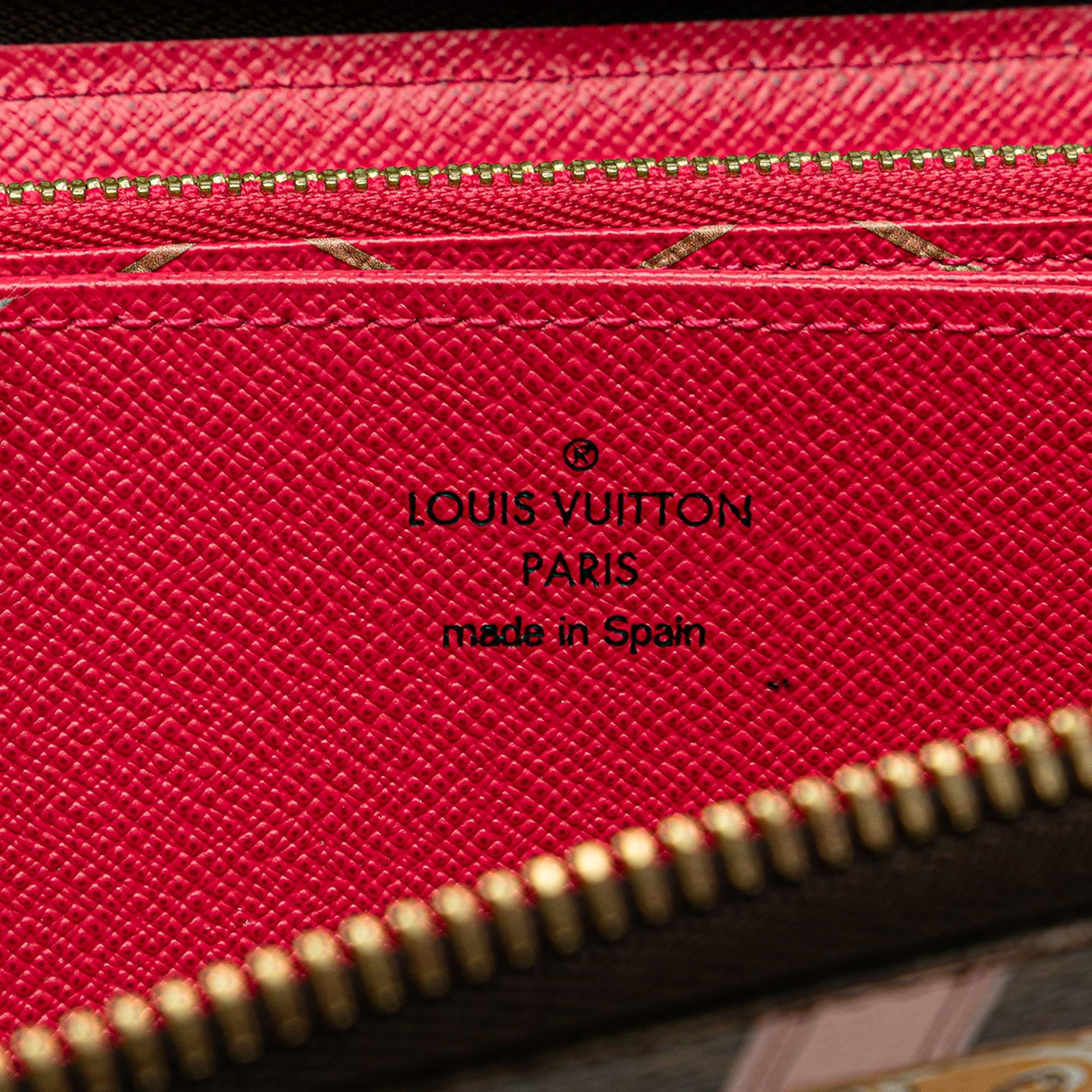 Louis Vuitton Monogram Summer Trunks Zippy Long Wallet (SHG-FjbwDg)