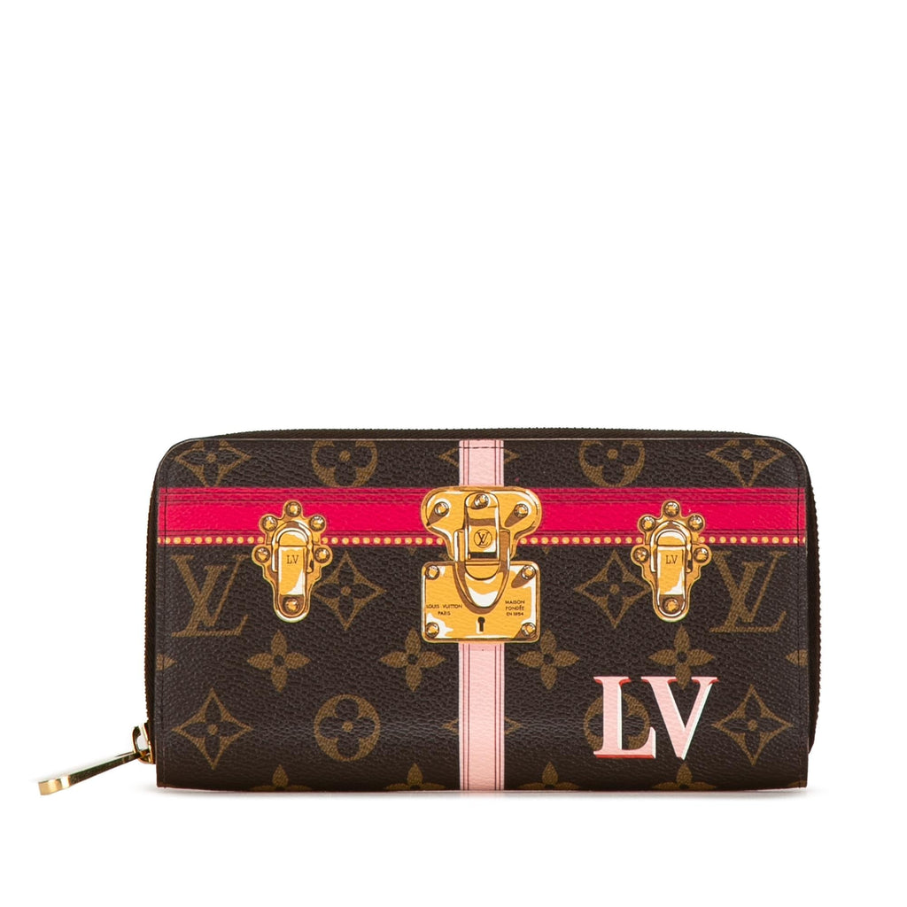 Louis Vuitton Monogram Summer Trunks Zippy Long Wallet (SHG-FjbwDg)