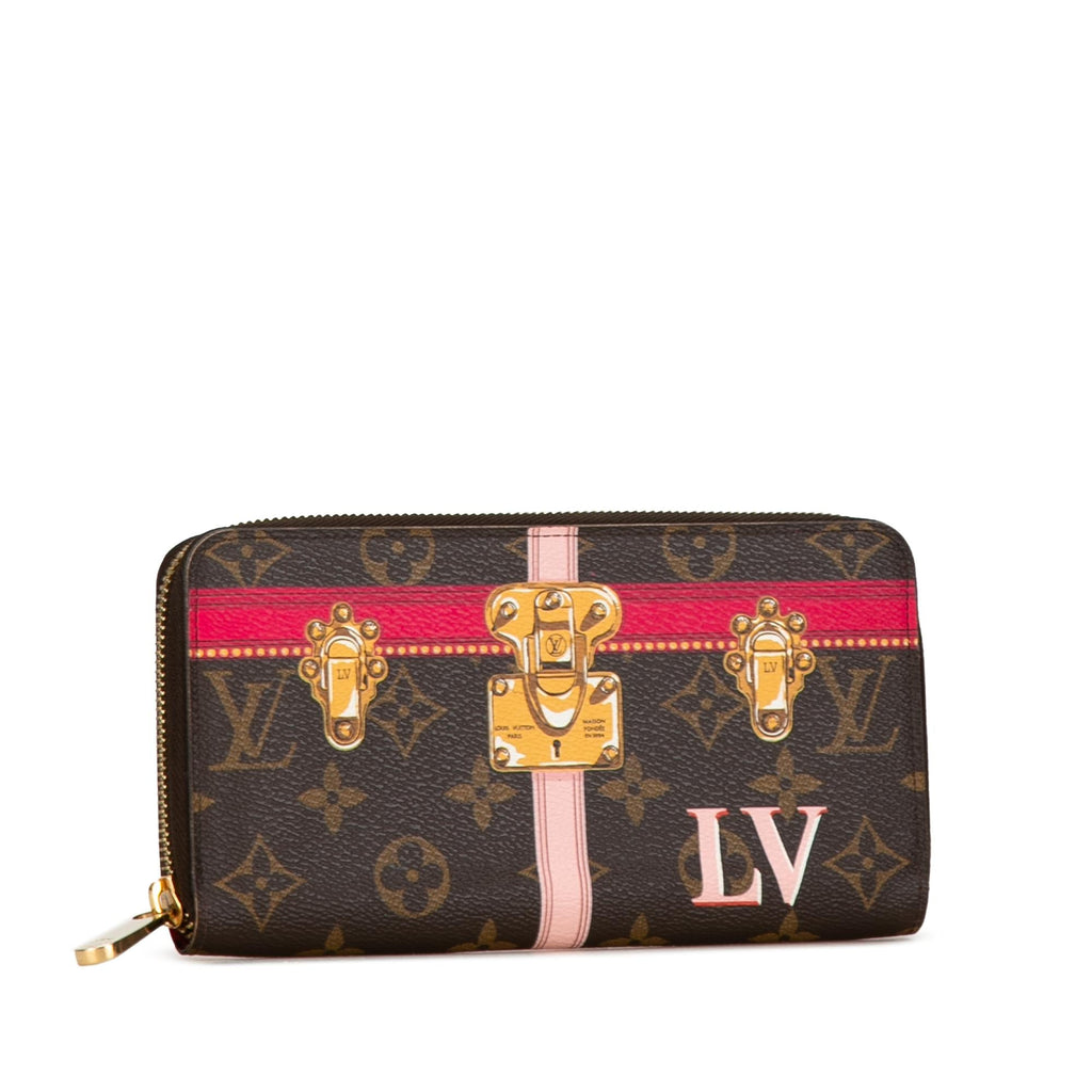 Louis Vuitton Monogram Summer Trunks Zippy Long Wallet (SHG-FjbwDg)