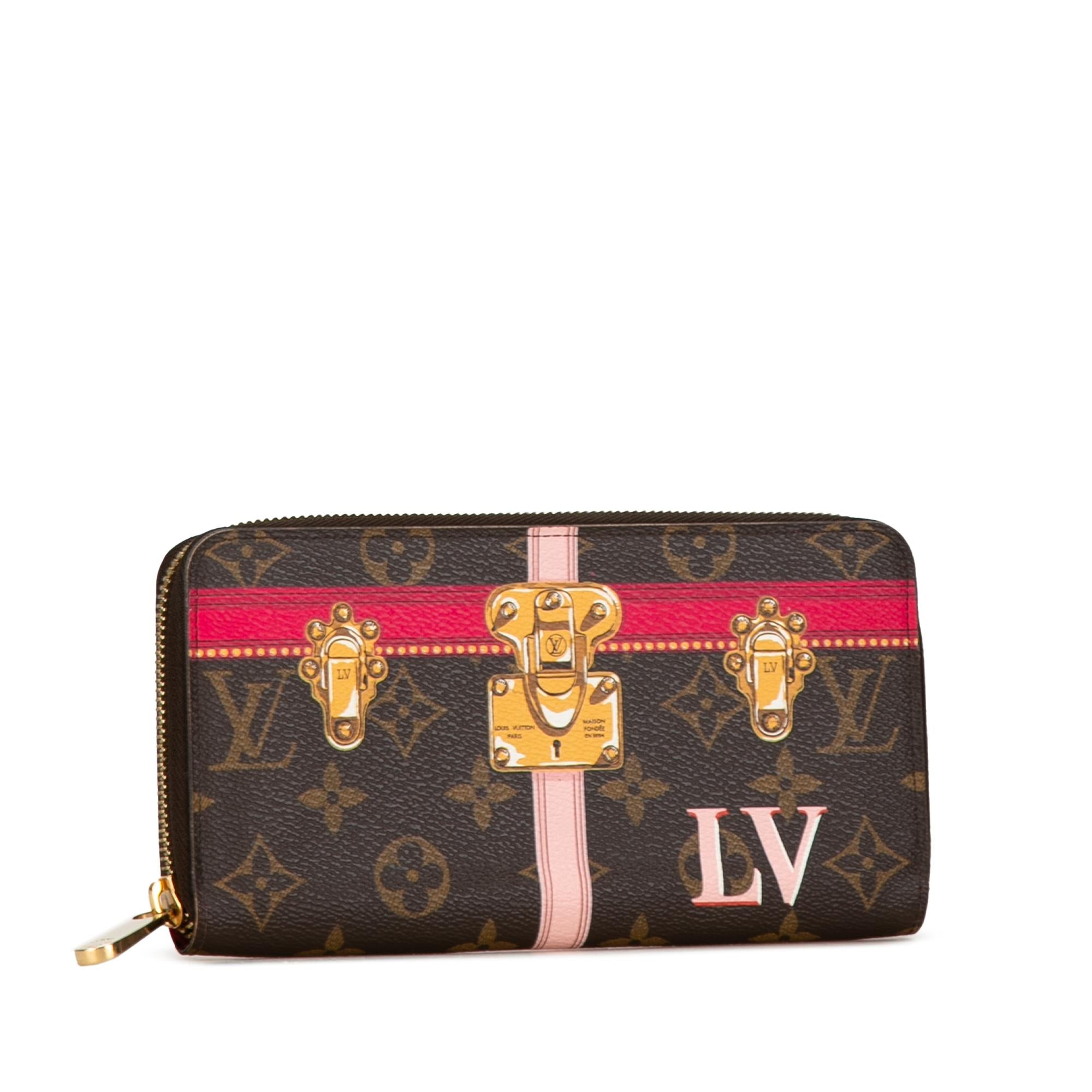 Louis Vuitton Monogram Summer Trunks Zippy Long Wallet (SHG-FjbwDg)