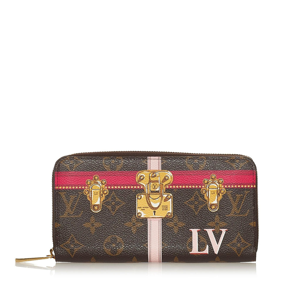 Louis Vuitton Monogram Summer Trunks Zippy Wallet (SHG-34392)